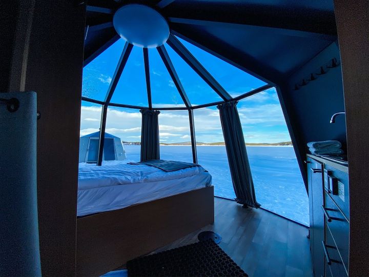 Übernachtet in einer Glaskuppel in Schwedisch Lappland